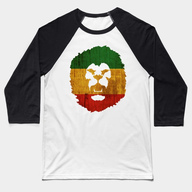 Rasta Lion Reggae Music Love Baseball T-Shirt by UNDERGROUNDROOTS